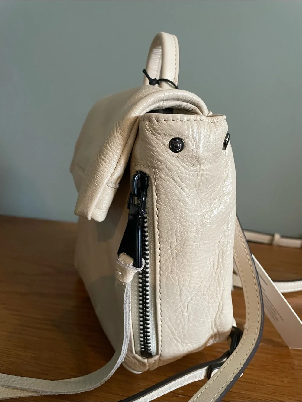 Aimee Kestenberg Leather Bali Mini Backpack Sandy Tassel Zipper Everyday NWT